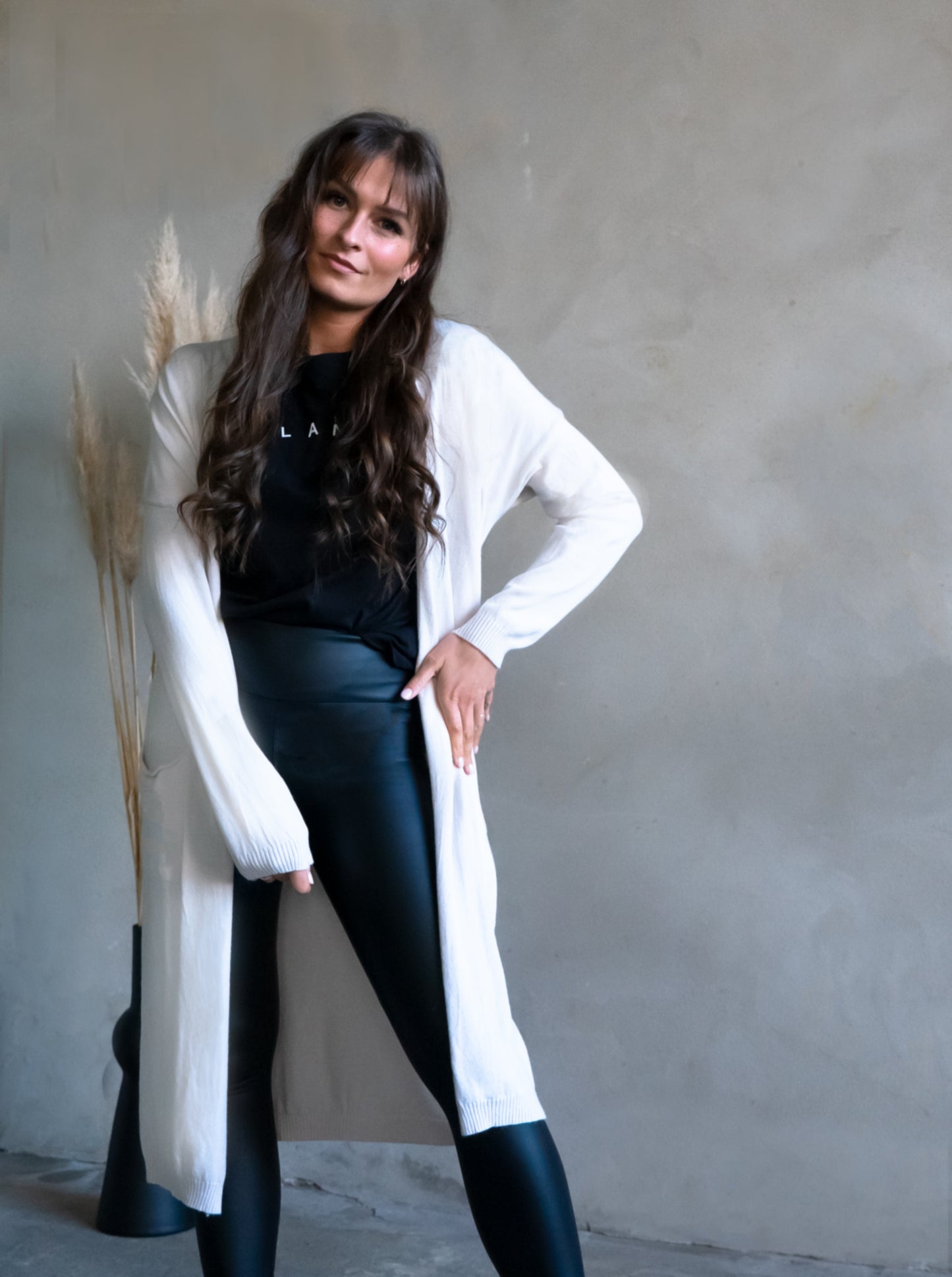 Long-Cardigan - beige