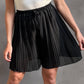 Plissee-Shorts schwarz