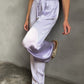 Satinhose flieder