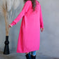 Long-Cardigan - pink