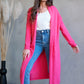 Long-Cardigan - pink