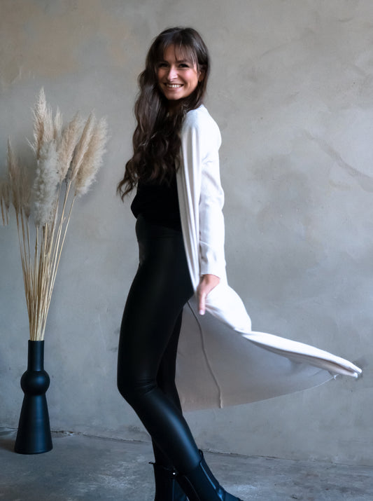 Long-Cardigan - beige