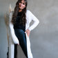 Long-Cardigan - beige