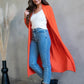 Long-Cardigan - orange