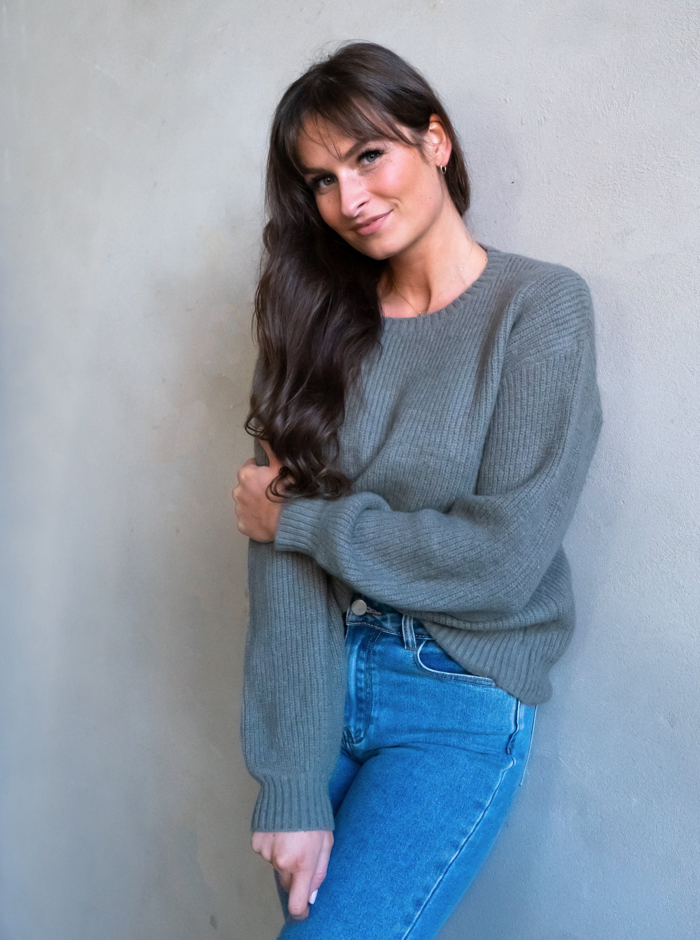 Pullover - oliv